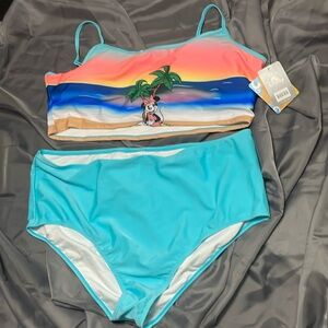 BRAND NEW WOMEN 2 PIECE SWIMSUIT NEVER WORN 2X